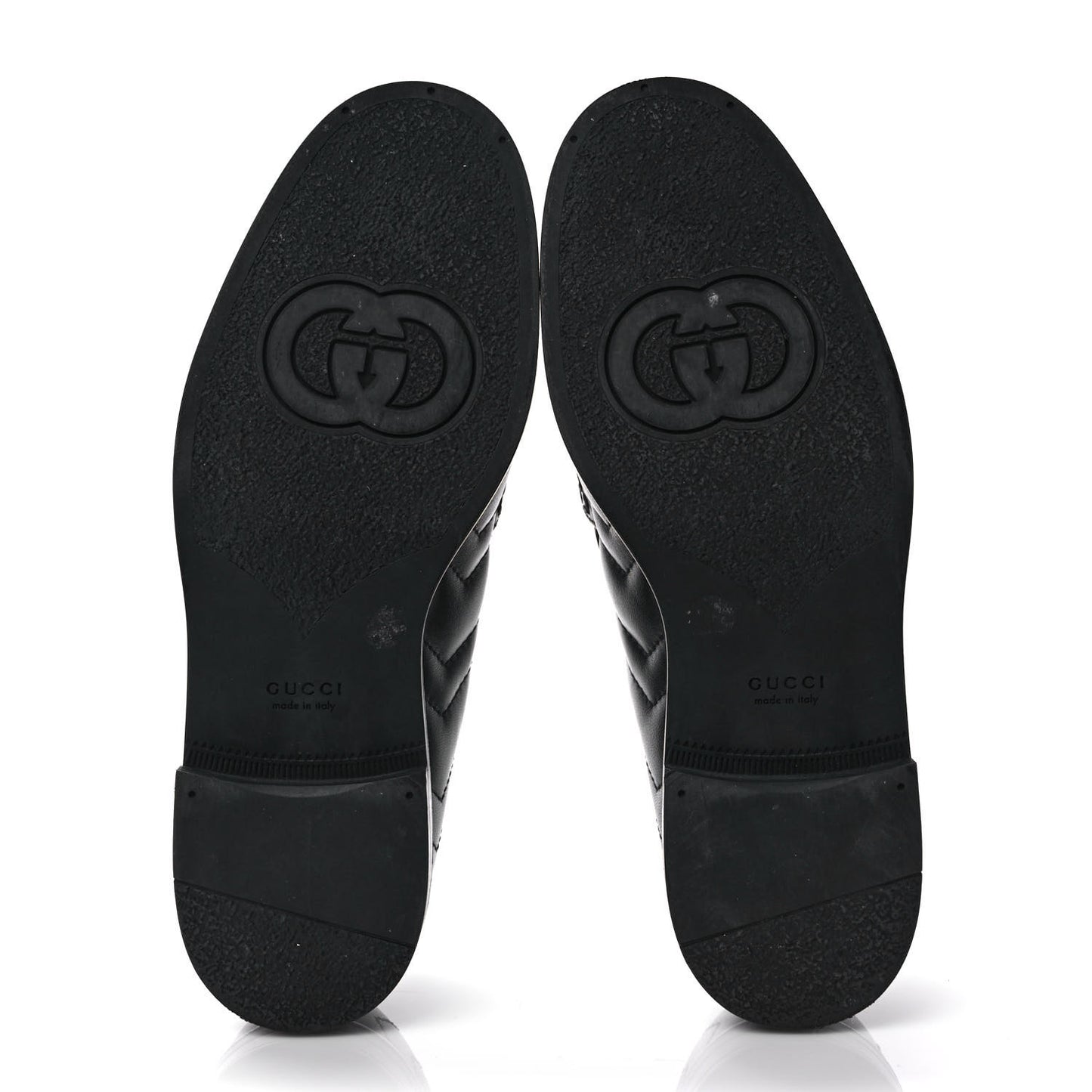Nappa Matelasse Double G Marmont Loafers 37.5 Black