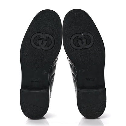 Gucci Nappa Matelasse Double G Marmont Loafers 37.5 Black 5 of 9