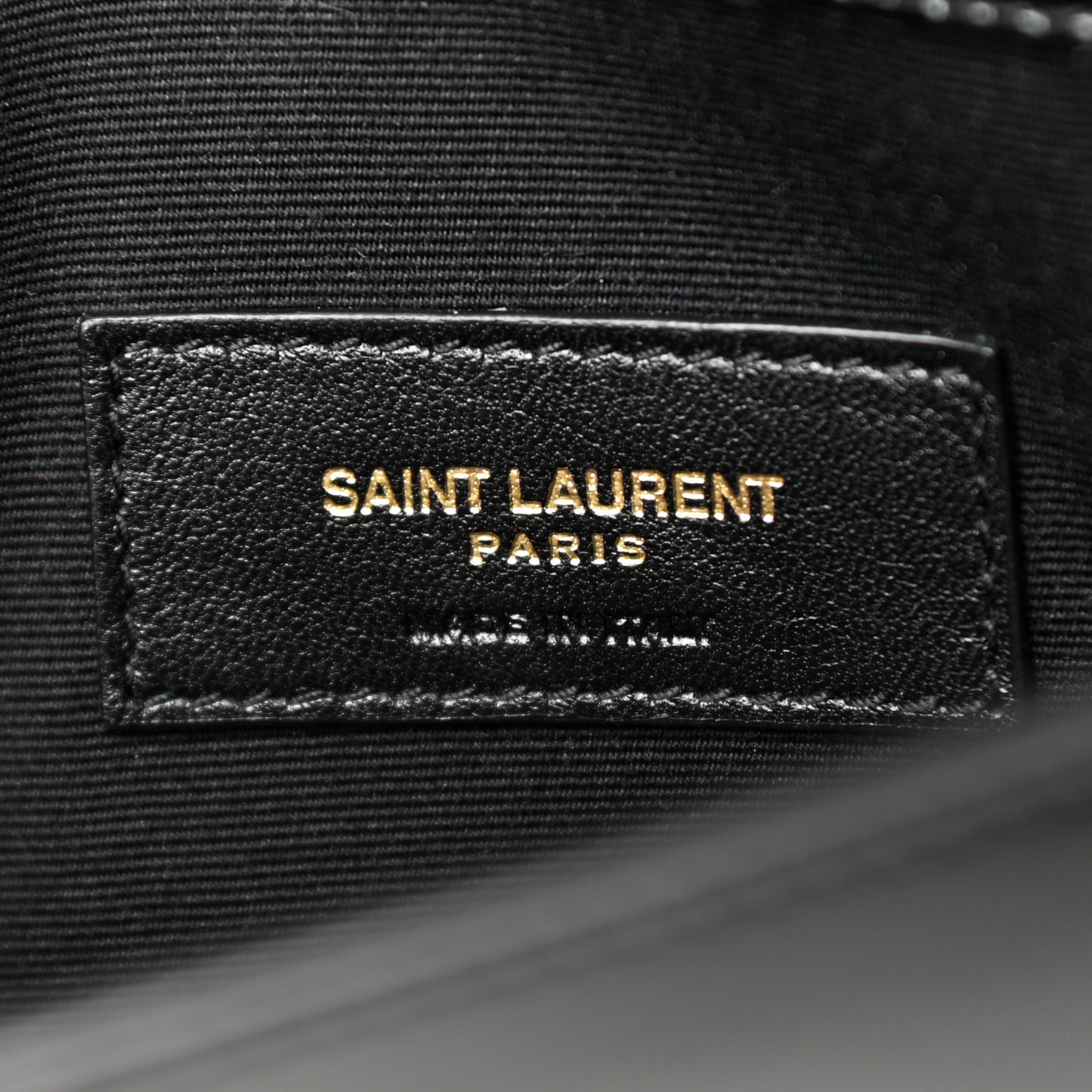 Smooth Shiny Calfskin Monogram Uptown Pouch Black