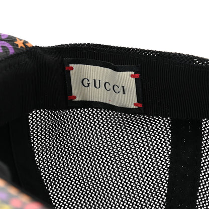 Gucci GG Supreme Monogram Psychedelic Baseball Hat S Black 8 of 9