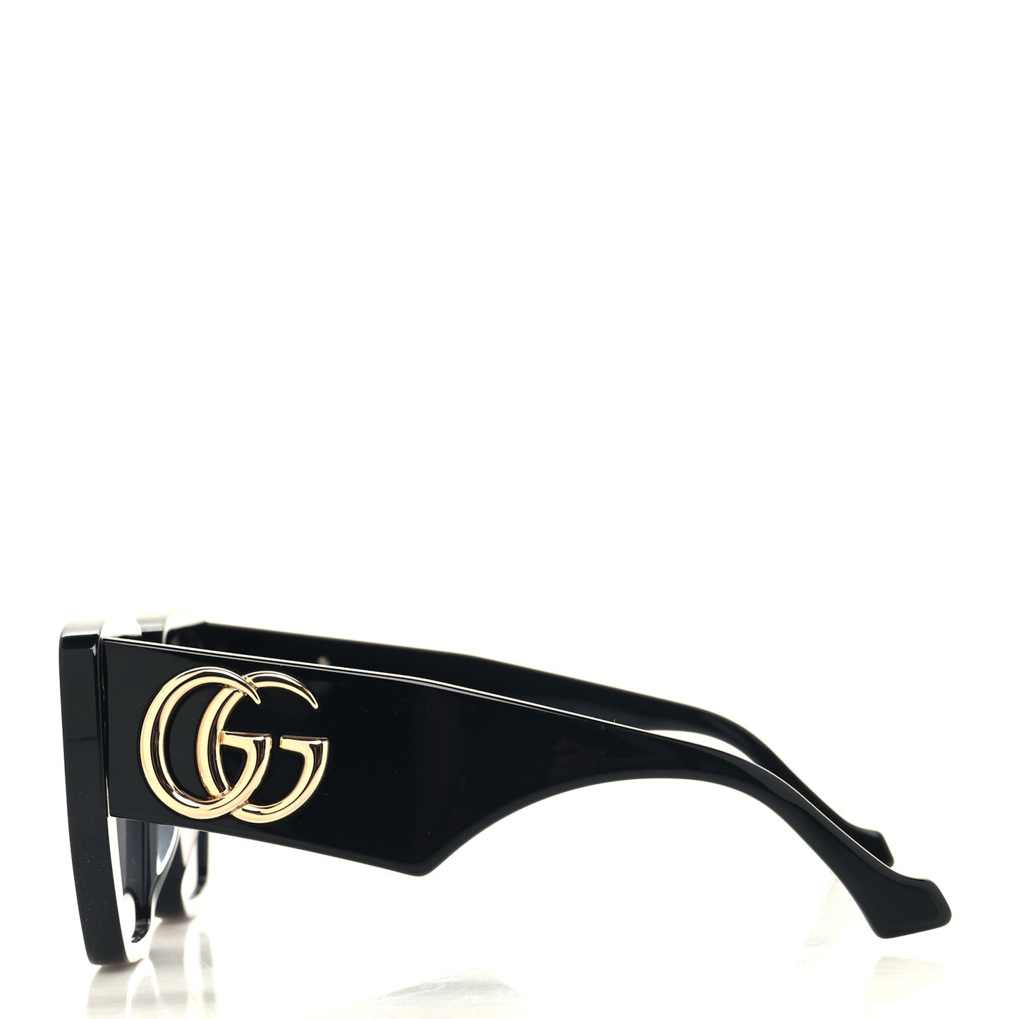 Acetate Square Frame Sunglasses GG0956S Black