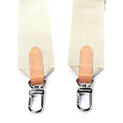 Louis Vuitton Nylon Petite Malle Souple Shoulder Strap Creme 4 of 5