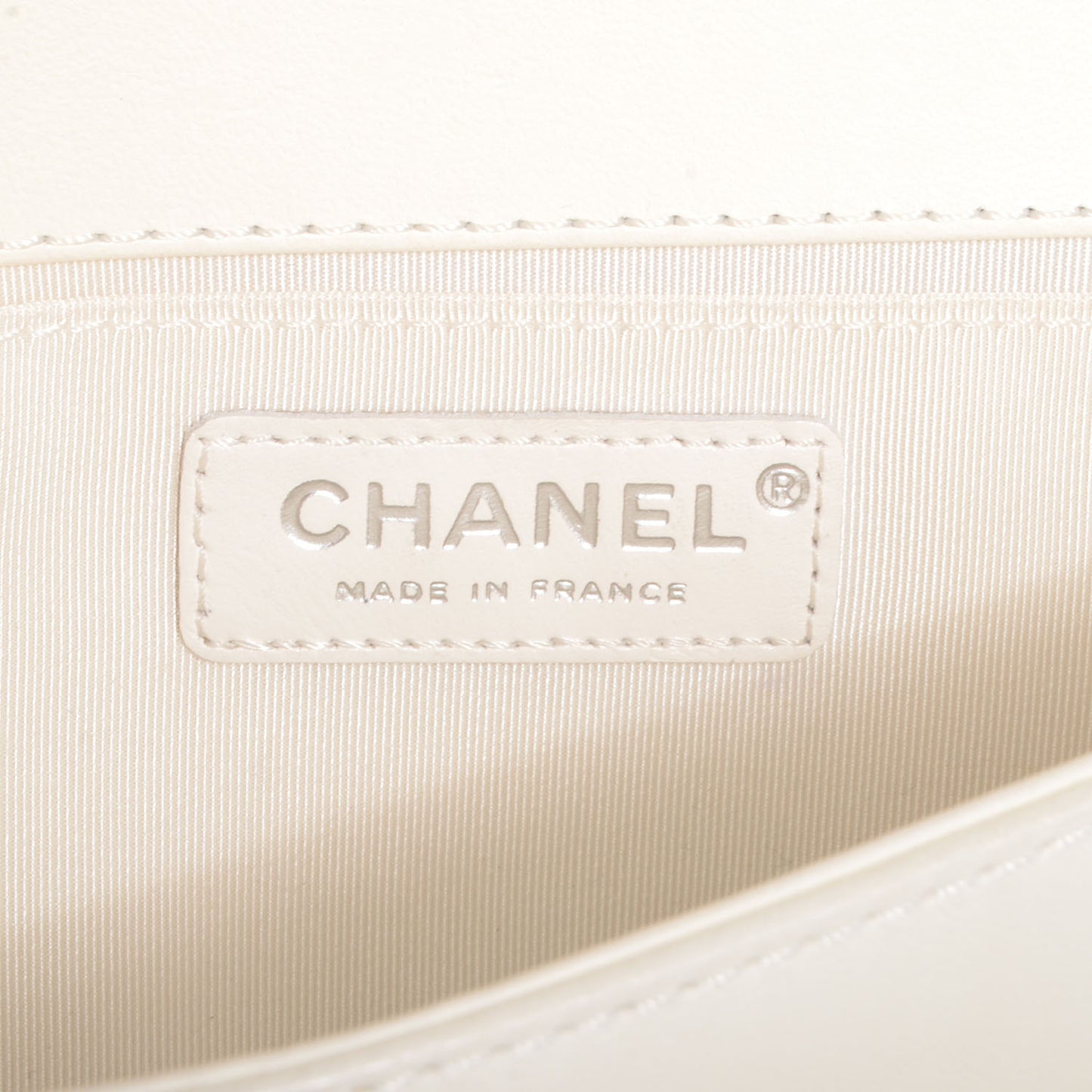 Lambskin Quilted Medium Boy Flap Black Beige