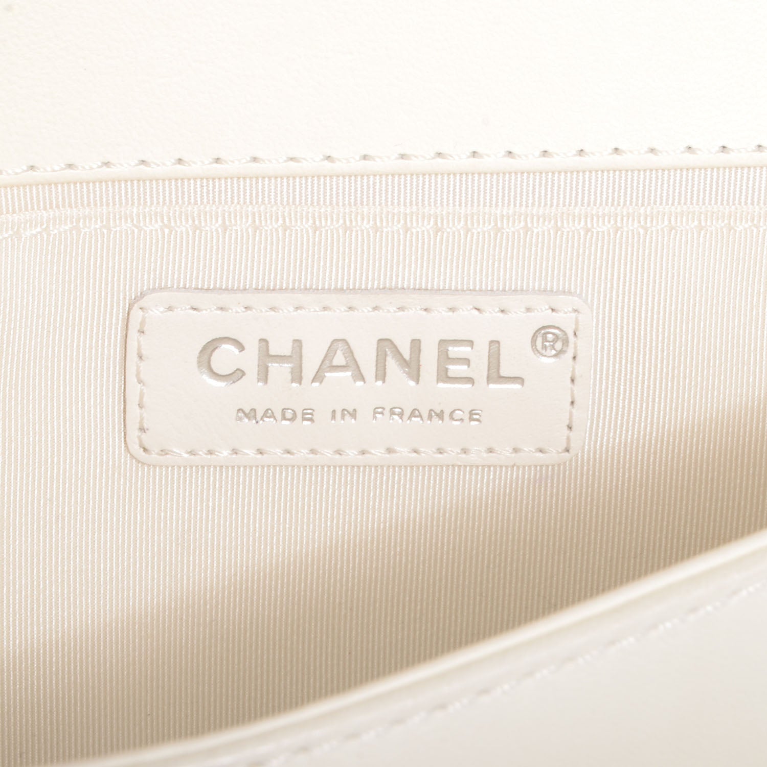 Chanel Lambskin Quilted Medium Boy Flap Black Beige 7 of 9