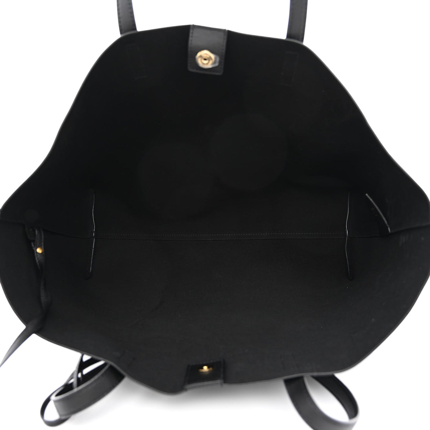 Calfskin Large Shopping Tote Black