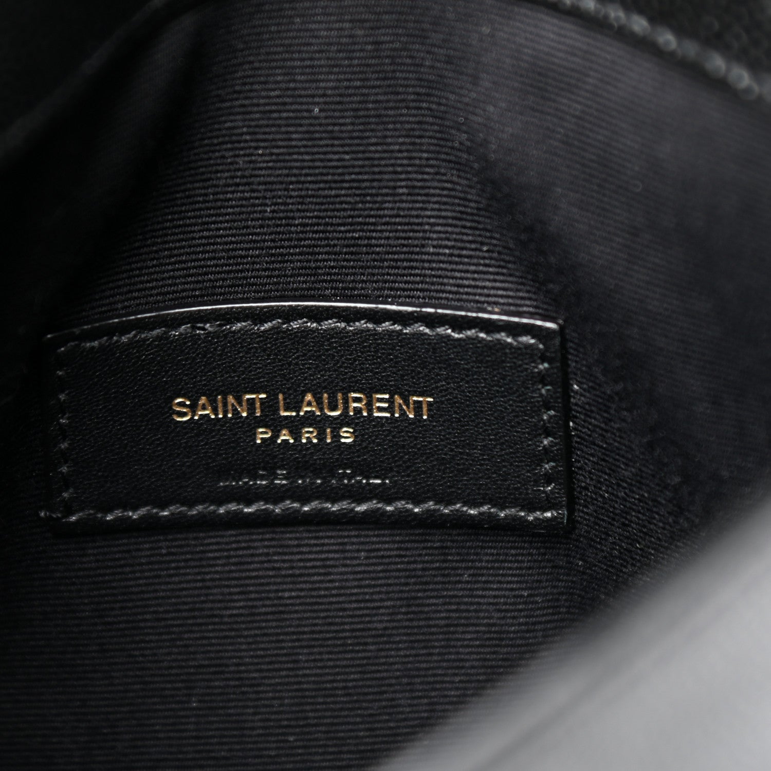 Saint Laurent Grain De Poudre Uptown Baby Pouch Black 6 of 6