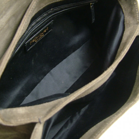 Suede Leather Stud Flap