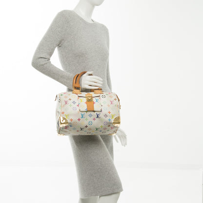 Louis Vuitton Monogram Multicolor Speedy 30 White 2 of 8