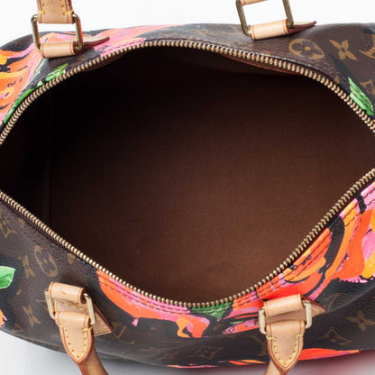 Louis Vuitton Monogram Roses Speedy 30 9 of 17