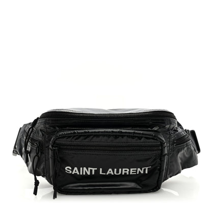 Saint Laurent SAINT LAURENT Nylon Logo Nuxx Body Belt Bag Black 1 of 8
