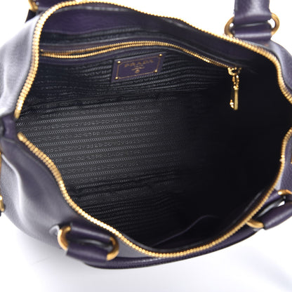 Prada Vitello Daino Tote Melanzana 6 of 8
