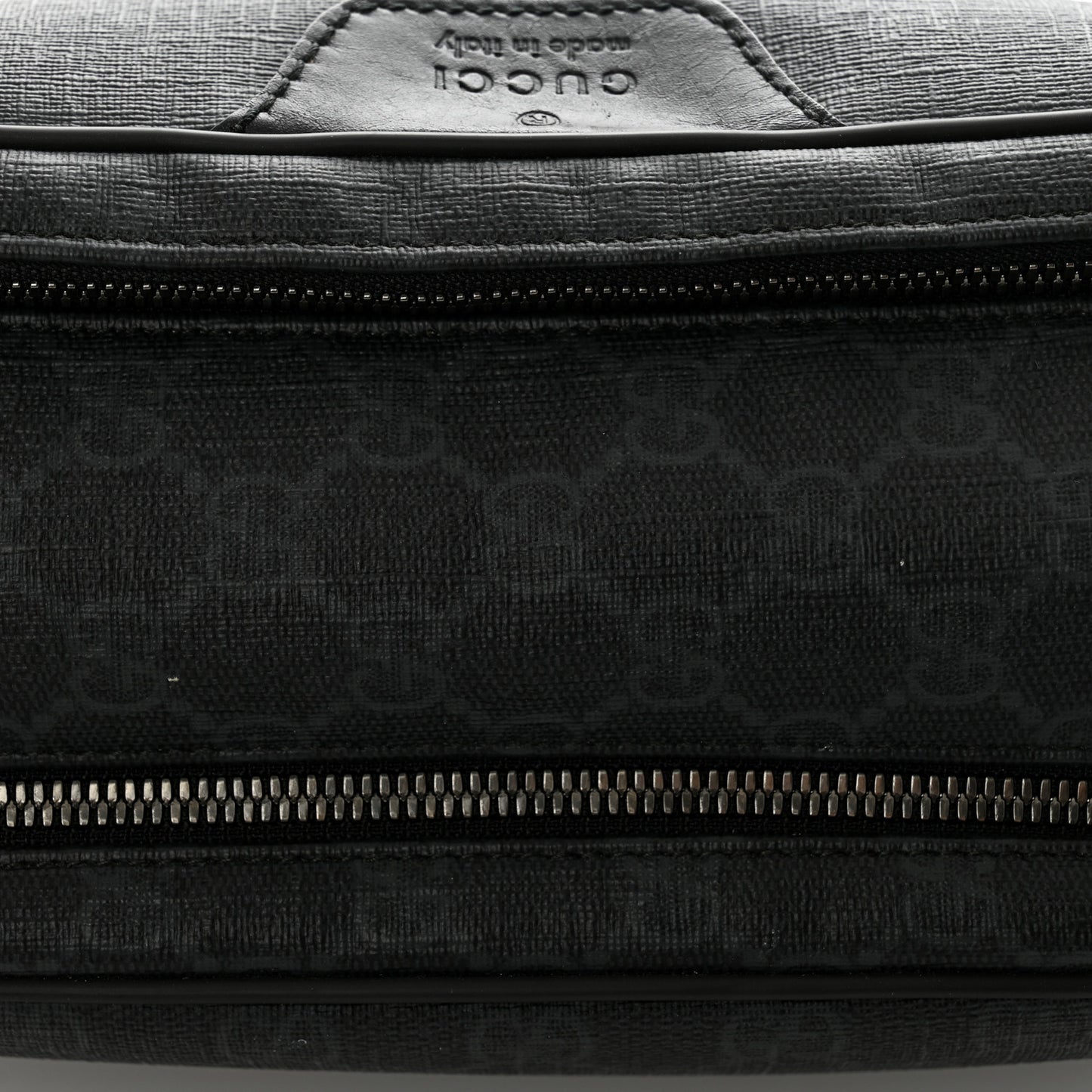 GG Supreme Monogram Toiletry Case Black Grey