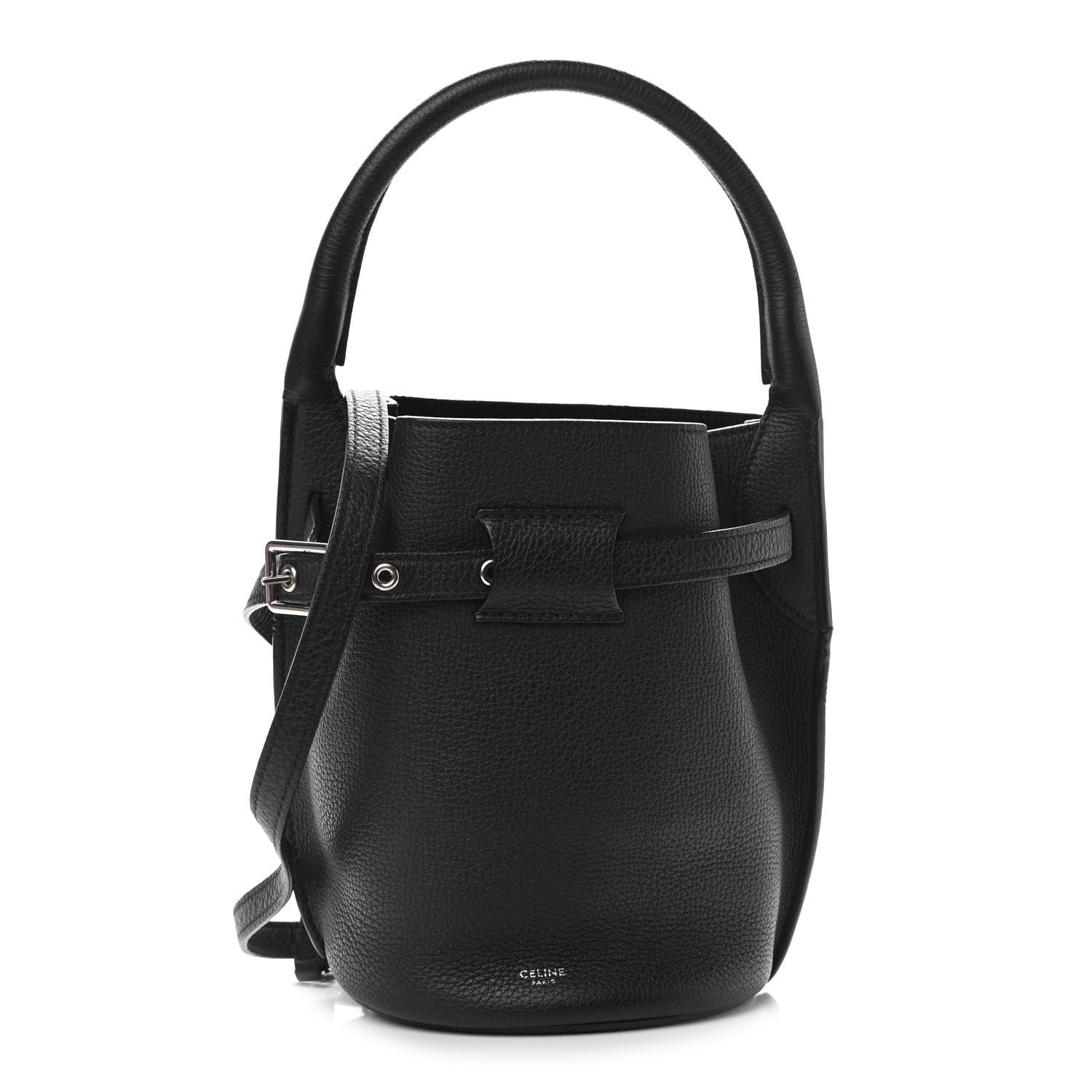 Celine Supple Grained Calfskin Nano Big Bag Bucket Black 1 of 9
