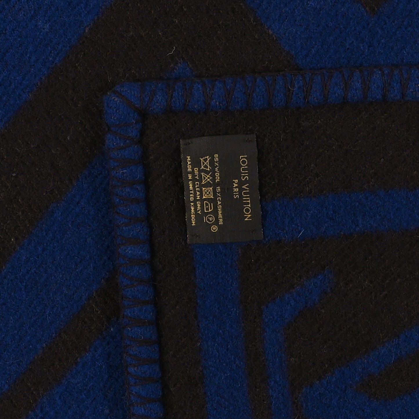 Wool Cashmere Karakoram Blanket Blue