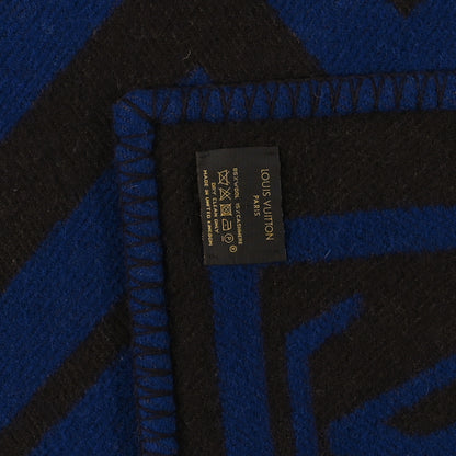 Louis Vuitton Wool Cashmere Karakoram Blanket Blue 4 of 5