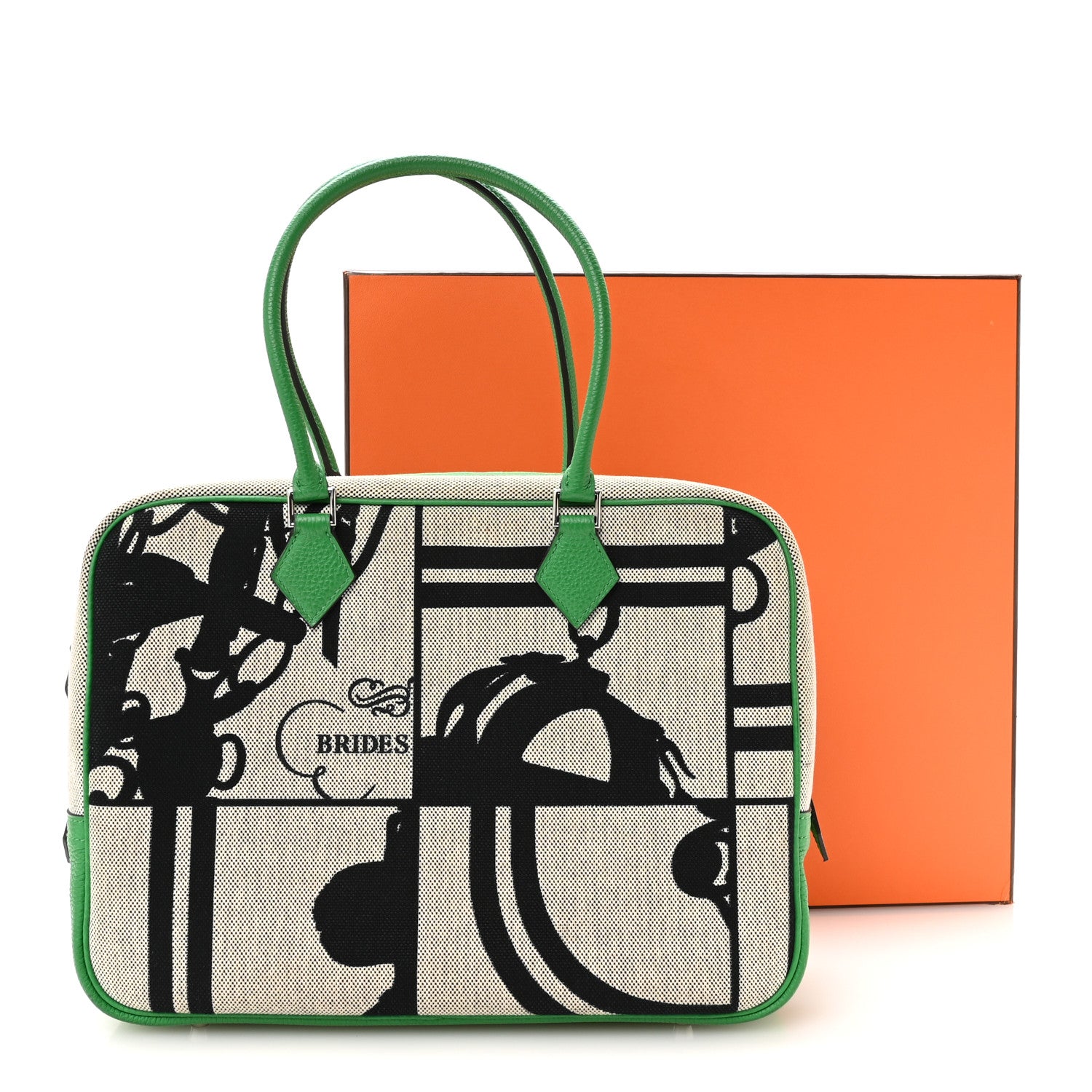 Hermes Togo Brides De Gala en Desordre Plume 32 Black Bambou 11 of 11