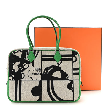 Hermes Togo Brides De Gala en Desordre Plume 32 Black Bambou 11 of 11