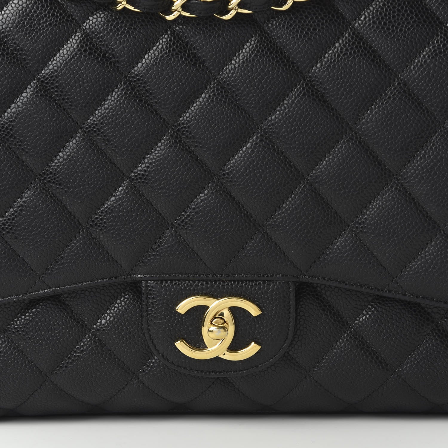 Chanel Caviar Quilted Maxi Double Flap Black 12 of 21