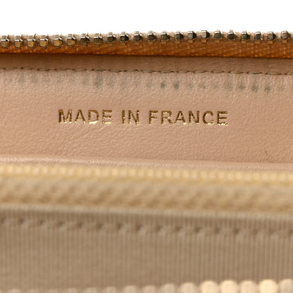 Chanel Iridescent Caviar Quilted Large Gusset Zip Around Wallet Beige 7 of 13