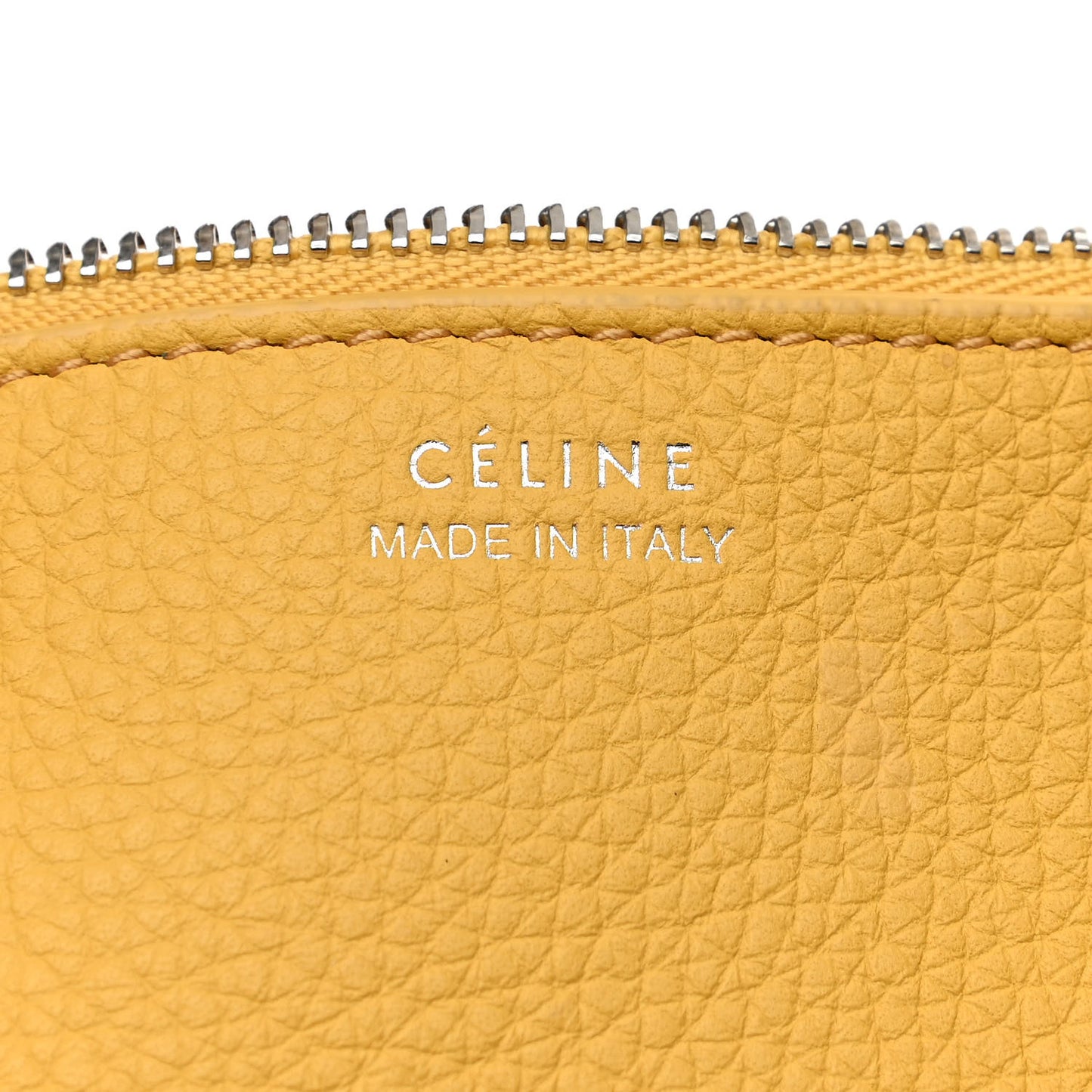 Supple Grained Calfskin Big Bag Bucket Yellow