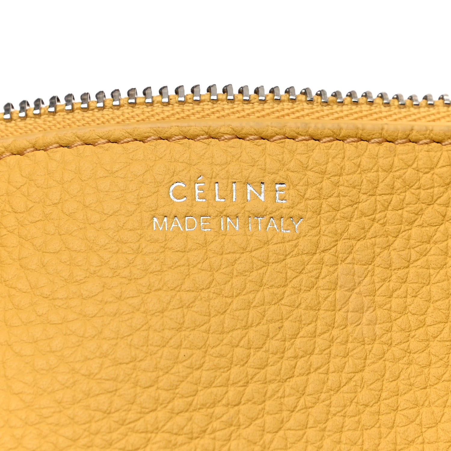 Celine Supple Grained Calfskin Big Bag Bucket Yellow 7 of 11