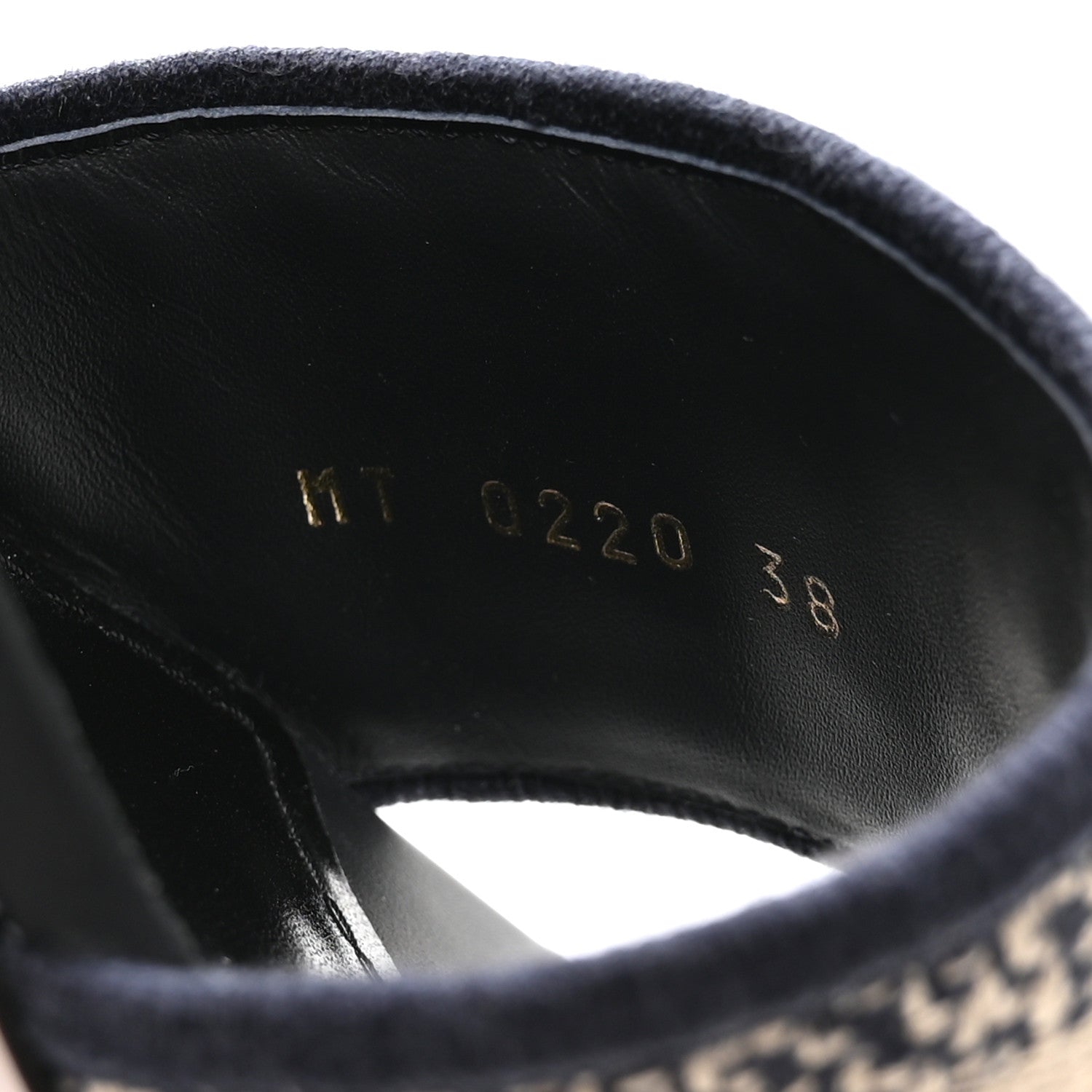 Christian Dior Cotton Embroidered Dway 40mm Slide Sandals 38 Deep Blue 8 of 8