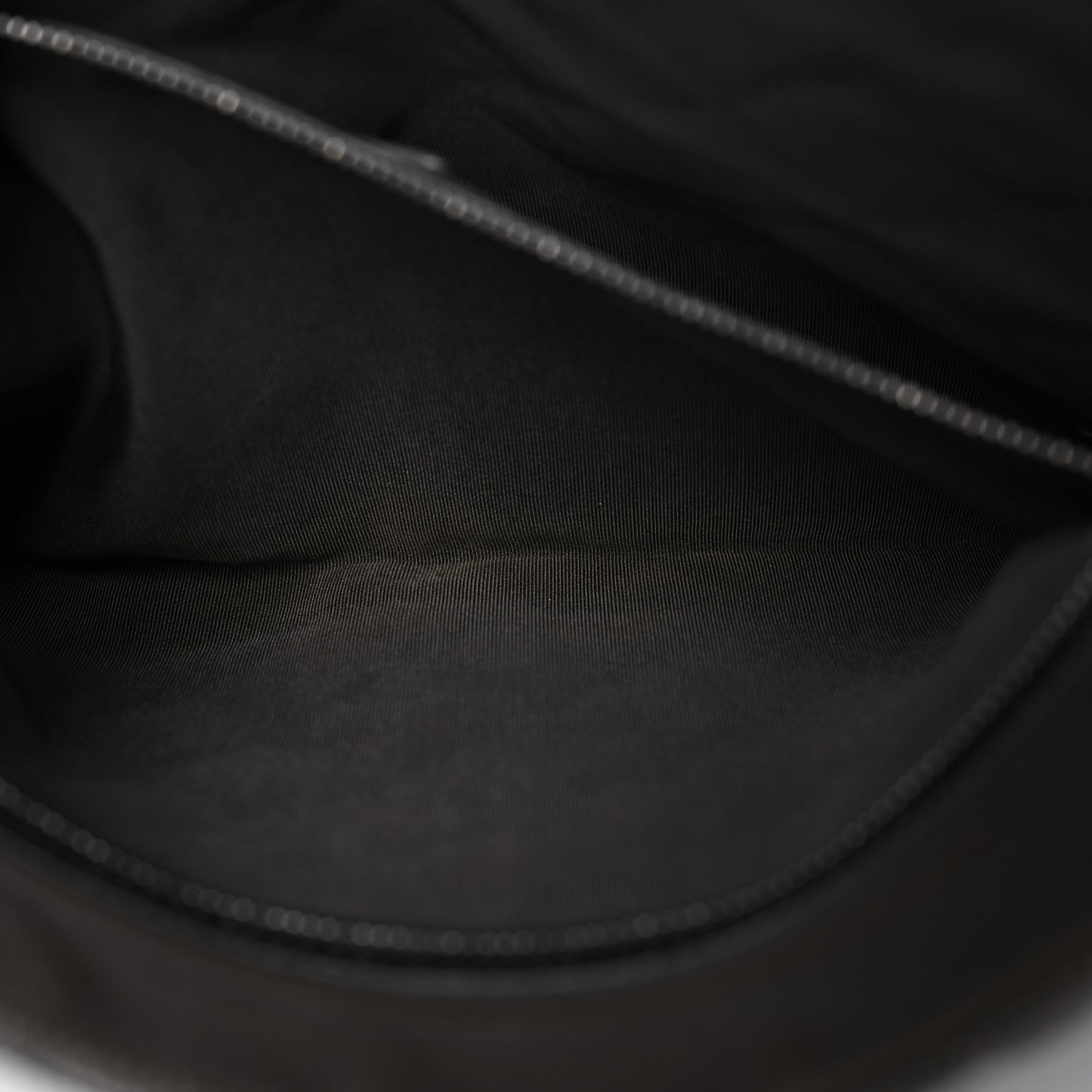 Iridescent Caviar Quilted Large Cosmetic Case Dark Grey