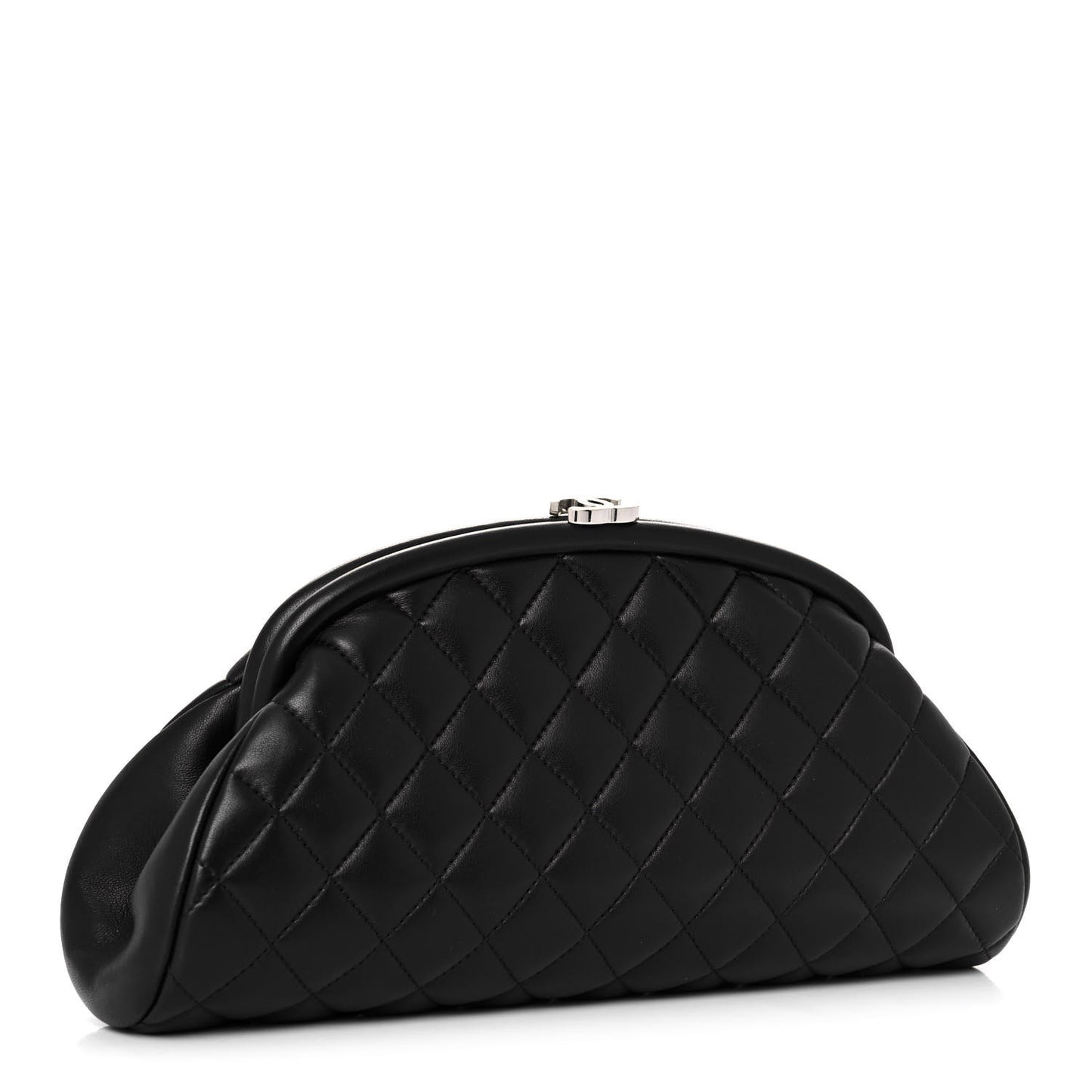 Lambskin Quilted Timeless Clutch Black