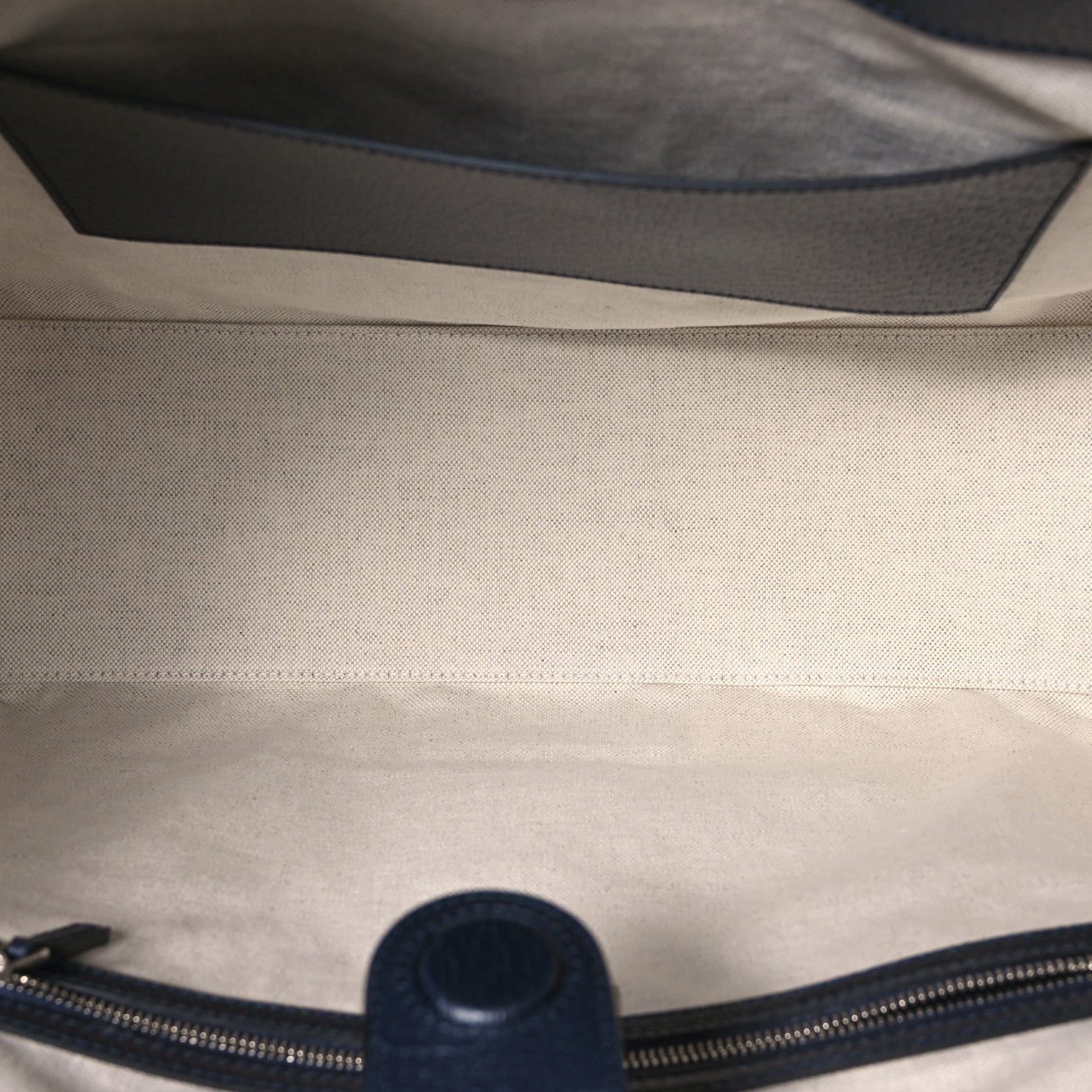 Gucci GG Supreme Monogram Textured Calfskin Web Medium Ophidia Shopping Tote Beige Blue 5 of 11
