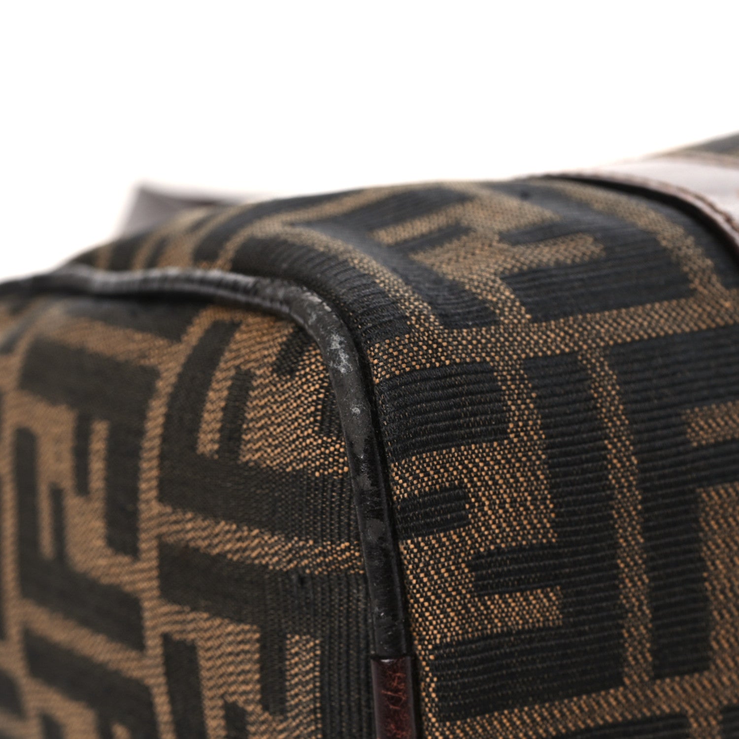 Fendi Zucca Mini Boston Satchel Tobacco 7 of 16