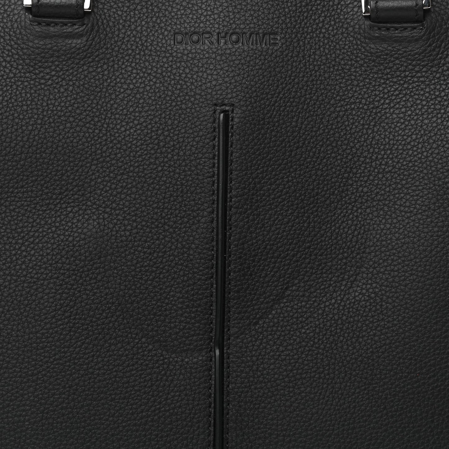 HOMME Calfskin Zip Around Briefcase Black