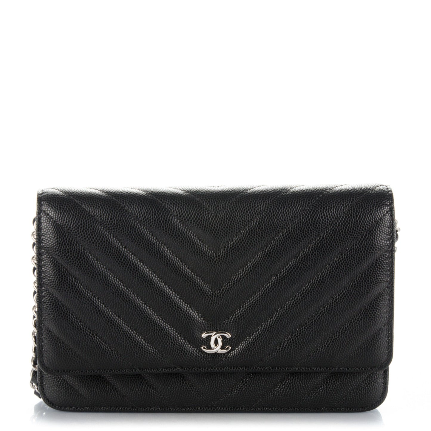 Caviar Chevron Wallet On Chain WOC Black