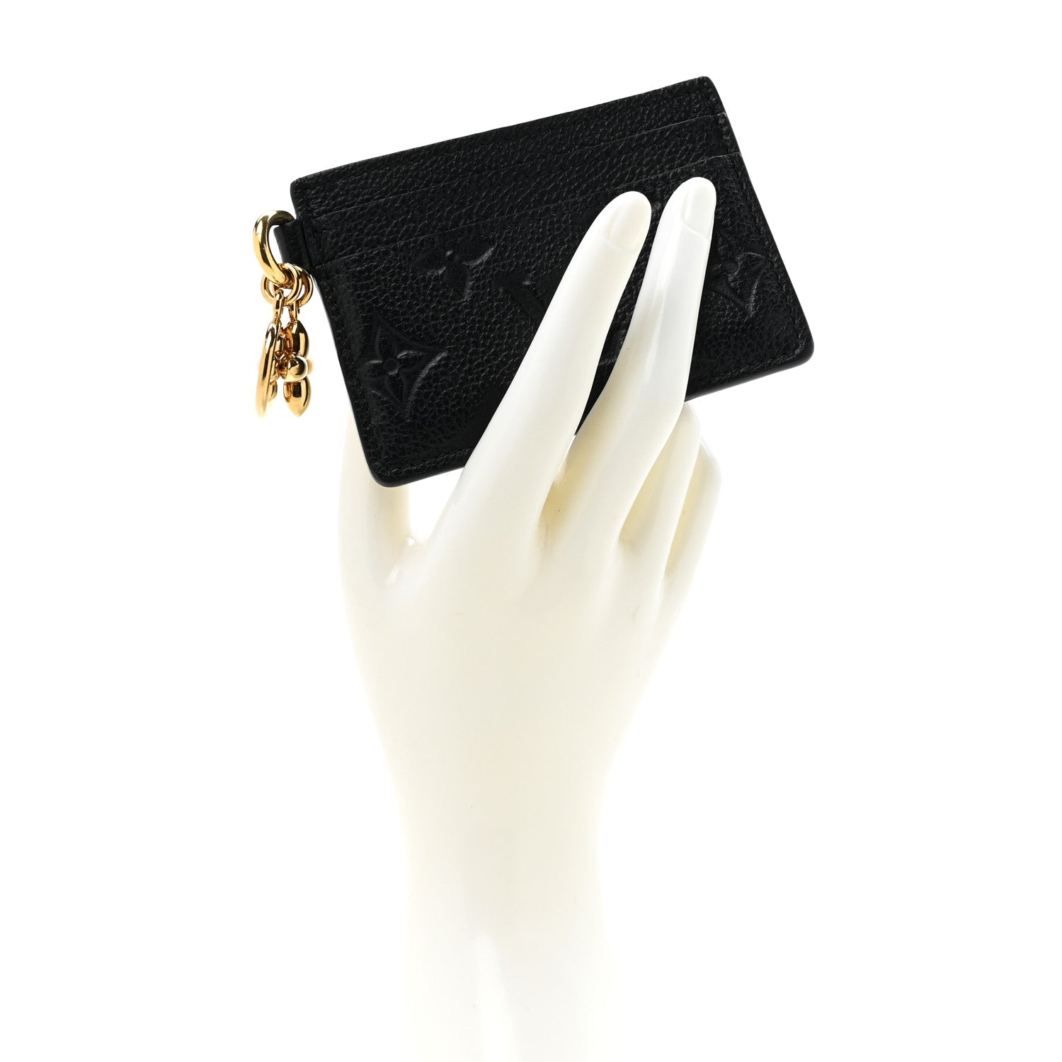 Louis Vuitton Empreinte Monogram LV Charms Card Holder Black 2 of 7