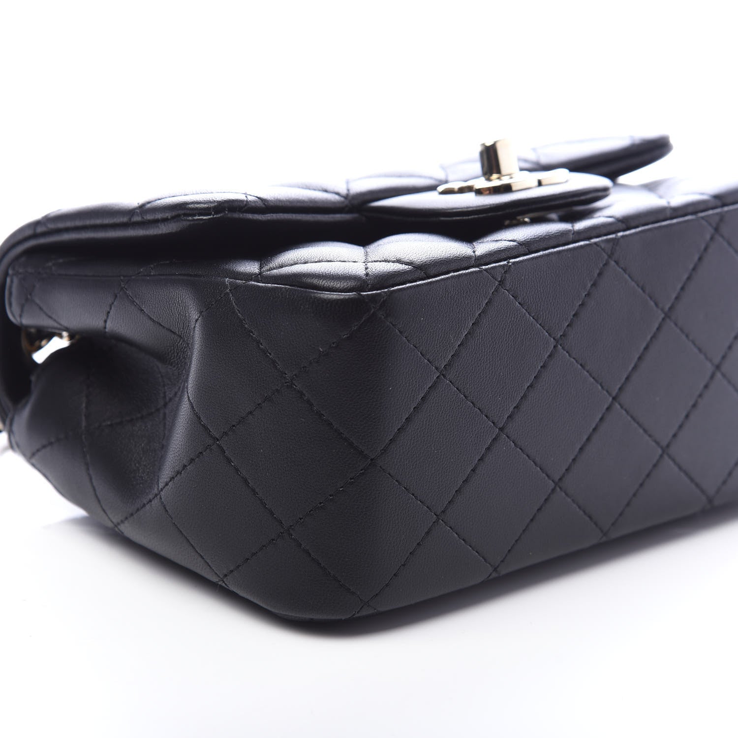 Chanel Lambskin Quilted Mini Square Flap Black 8 of 9