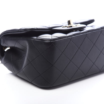 Chanel Lambskin Quilted Mini Square Flap Black 8 of 9