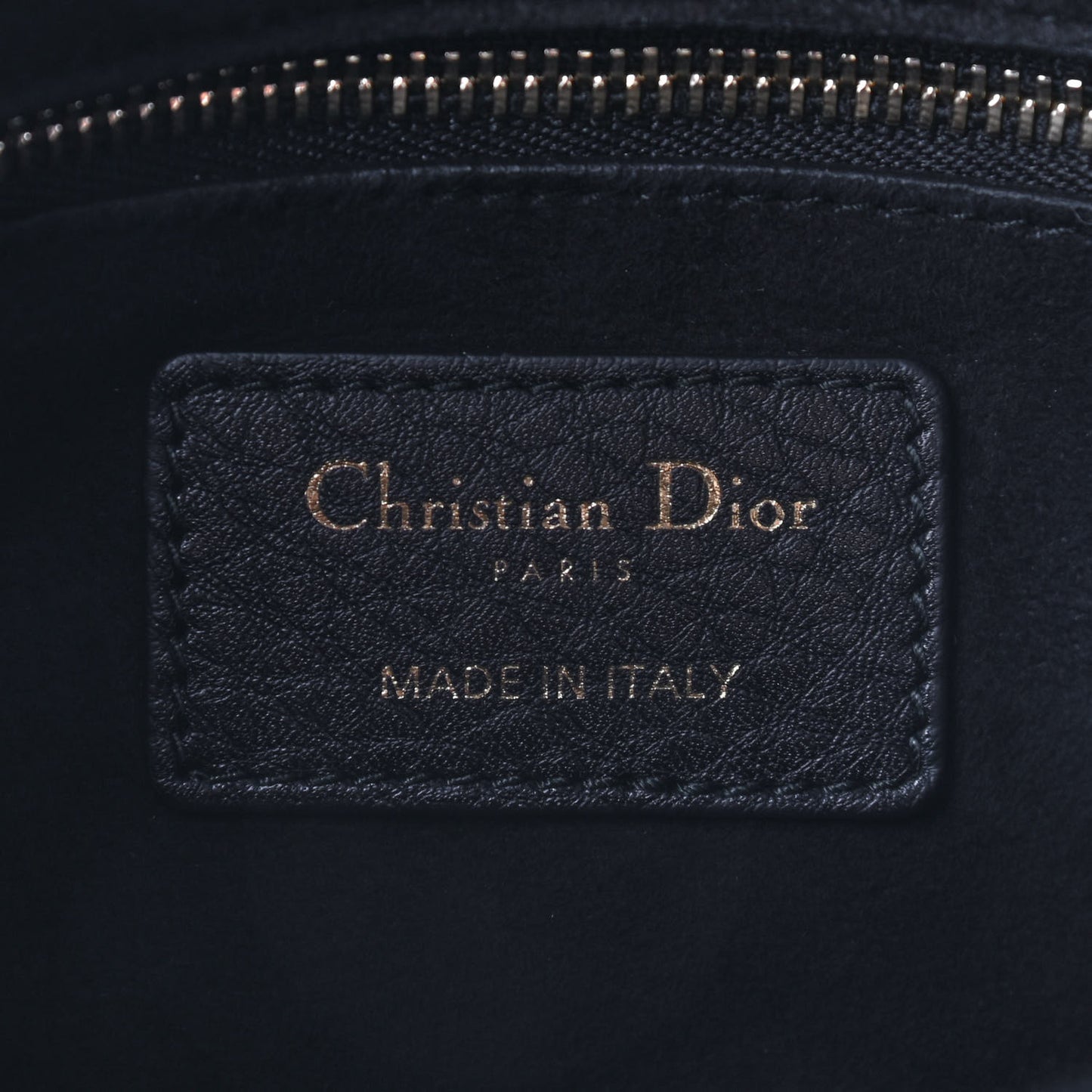 Grained Calfskin Cannage Medium Supple Lady Dior Black