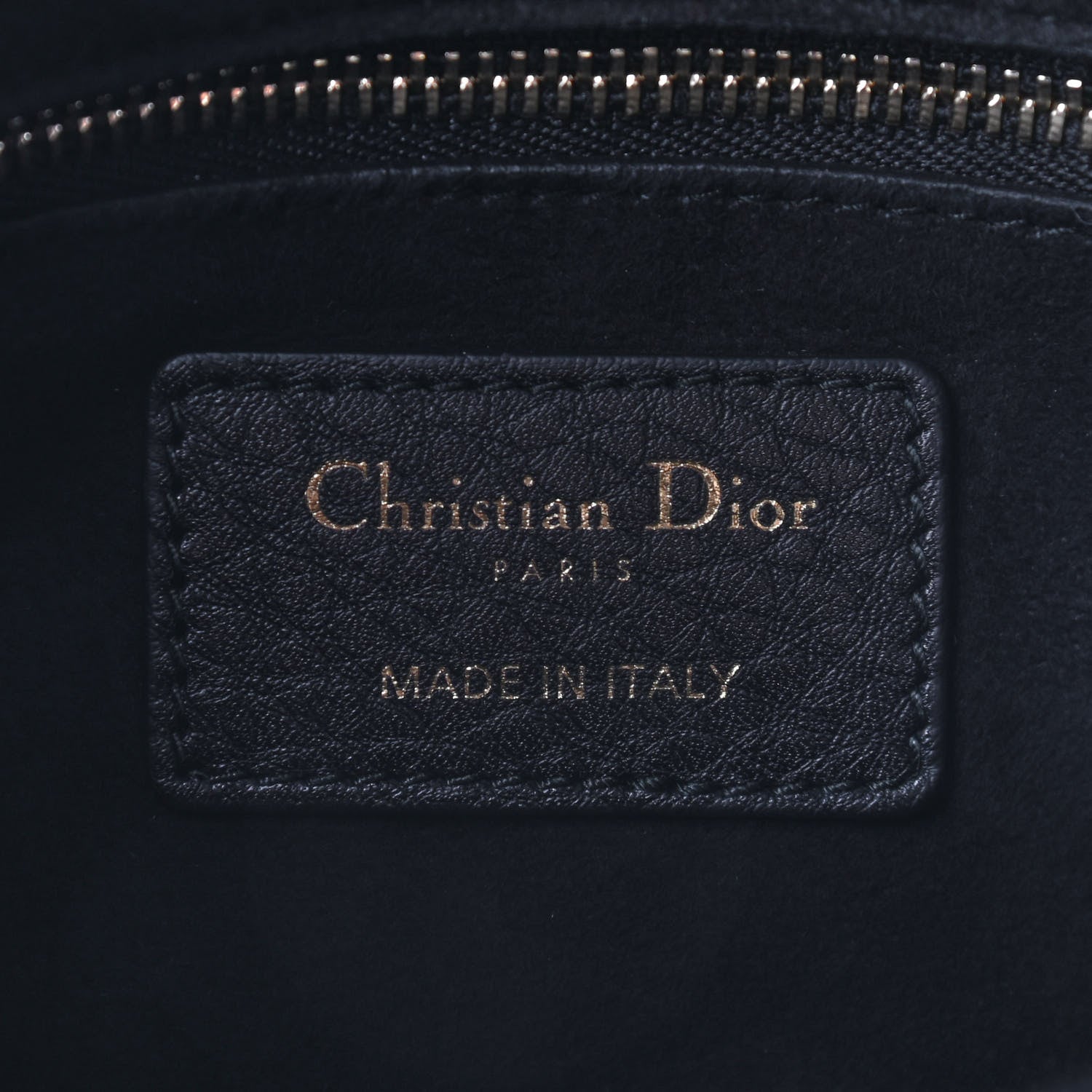 Christian Dior Grained Calfskin Cannage Medium Supple Lady Dior Black 6 of 9