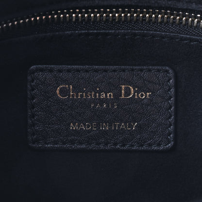 Christian Dior Grained Calfskin Cannage Medium Supple Lady Dior Black 6 of 9