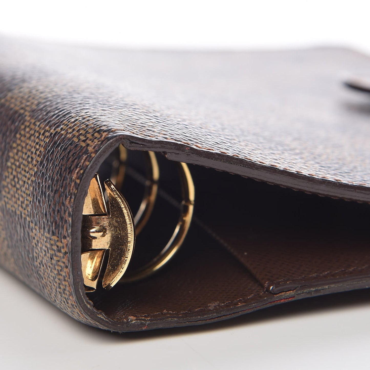 Damier Ebene Medium Ring Agenda Cover