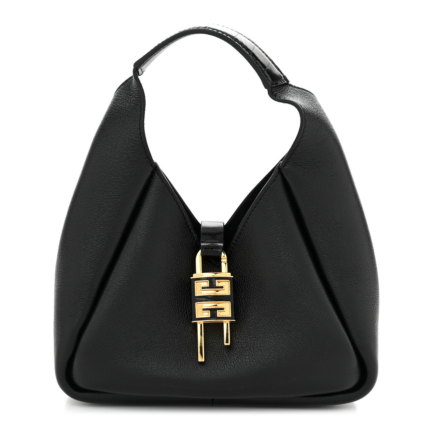 Givenchy Grained Calfskin Mini G-Lock Hobo Black 1 of 9