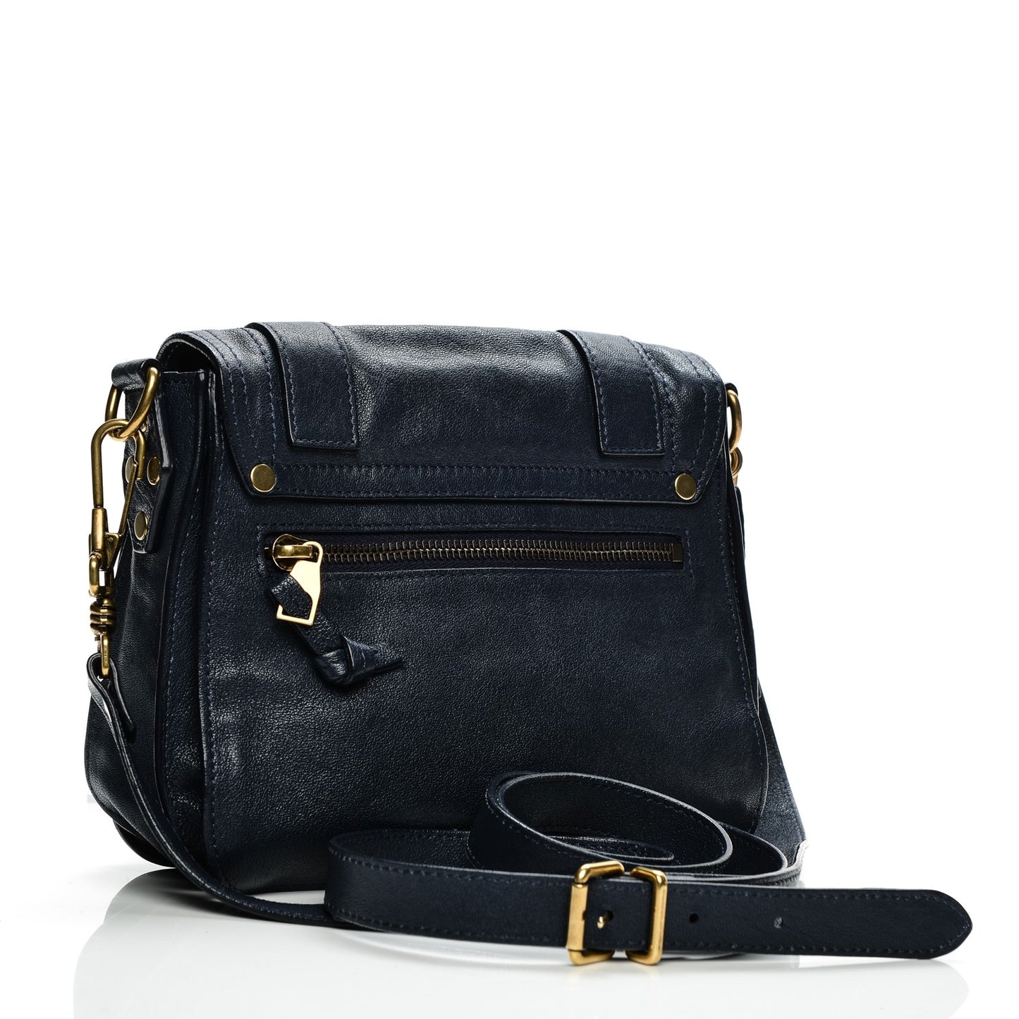 Lambskin PS1 Mini Pouch Messenger Midnight