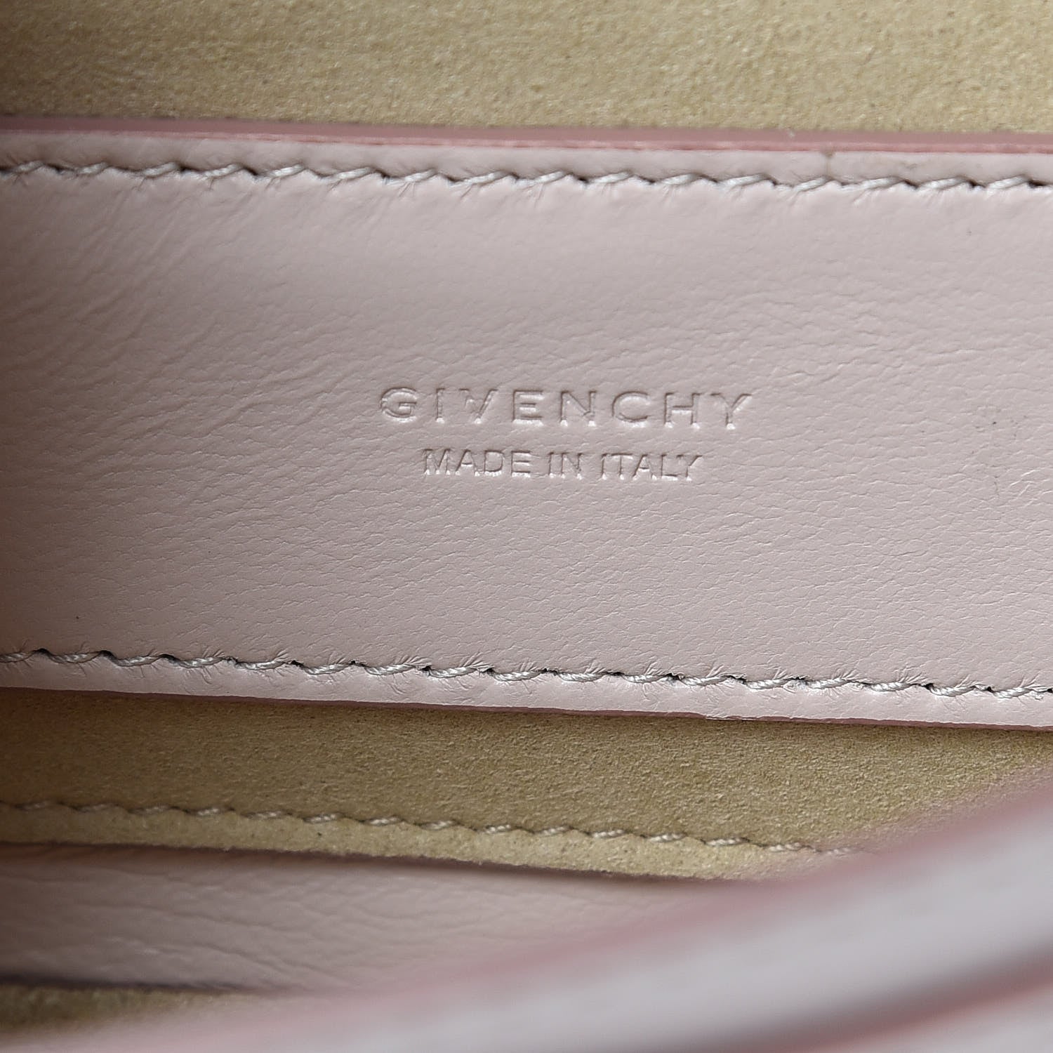 Givenchy Goatskin Quilted GV3 Mini Pocket Convertible Bag Pale Pink 6 of 7