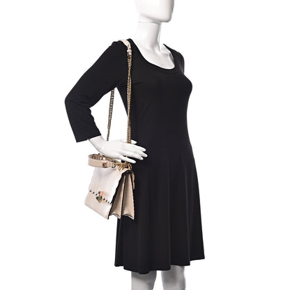 Fendi Vitello Liberty Scalloped Studded Kan I Shoulder Bag Camelia 2 of 10