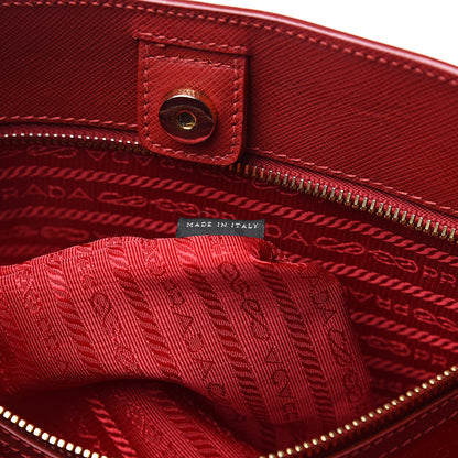 Prada Saffiano Lux Large Tote Fuoco 7 of 15