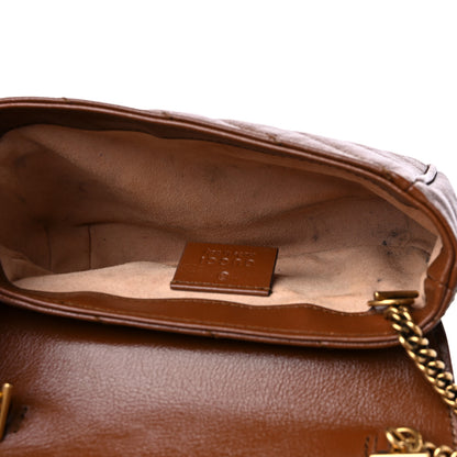 Gucci Azalea Calfskin Matelasse Diagonal Super Mini GG Marmont Shoulder Bag Cuir 5 of 11