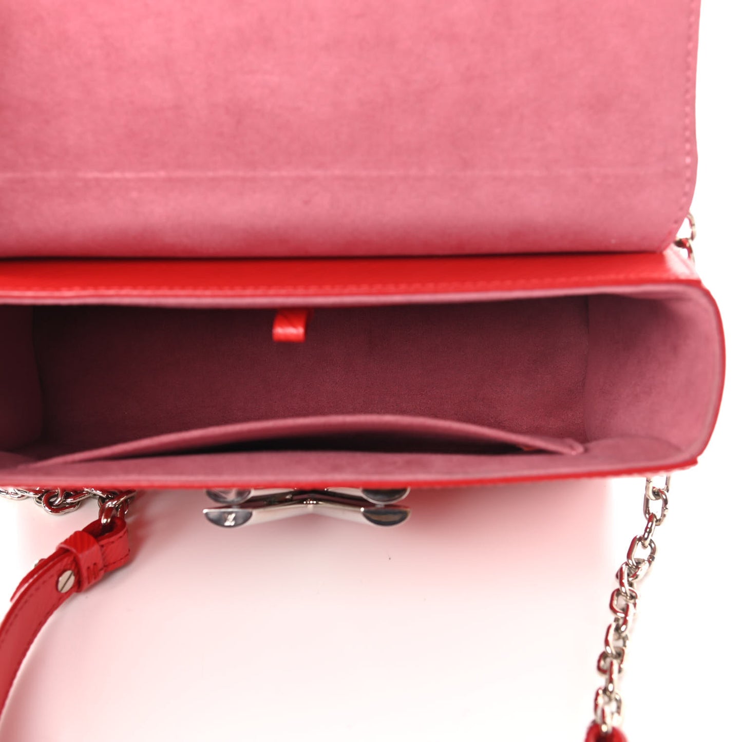 Epi Twist Shoulder Bag MM Coquelicot