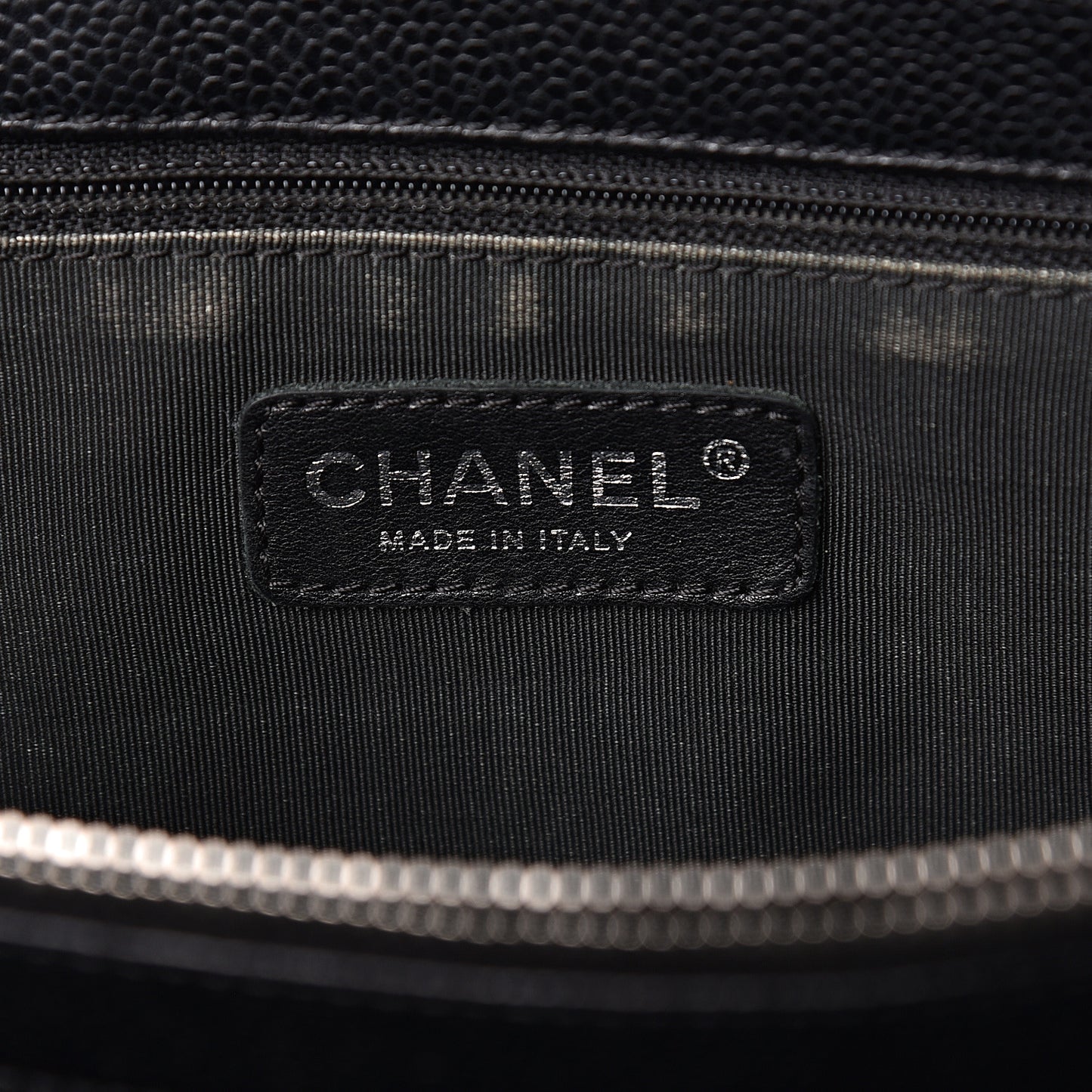 Caviar Quilted Grand Shopping Tote GST Black