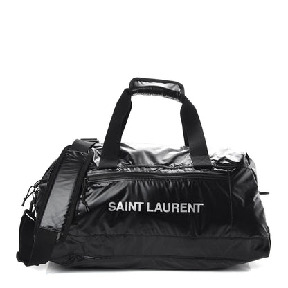 Saint Laurent Nylon Nuxx Ripstop Duffle Black White 1 of 8