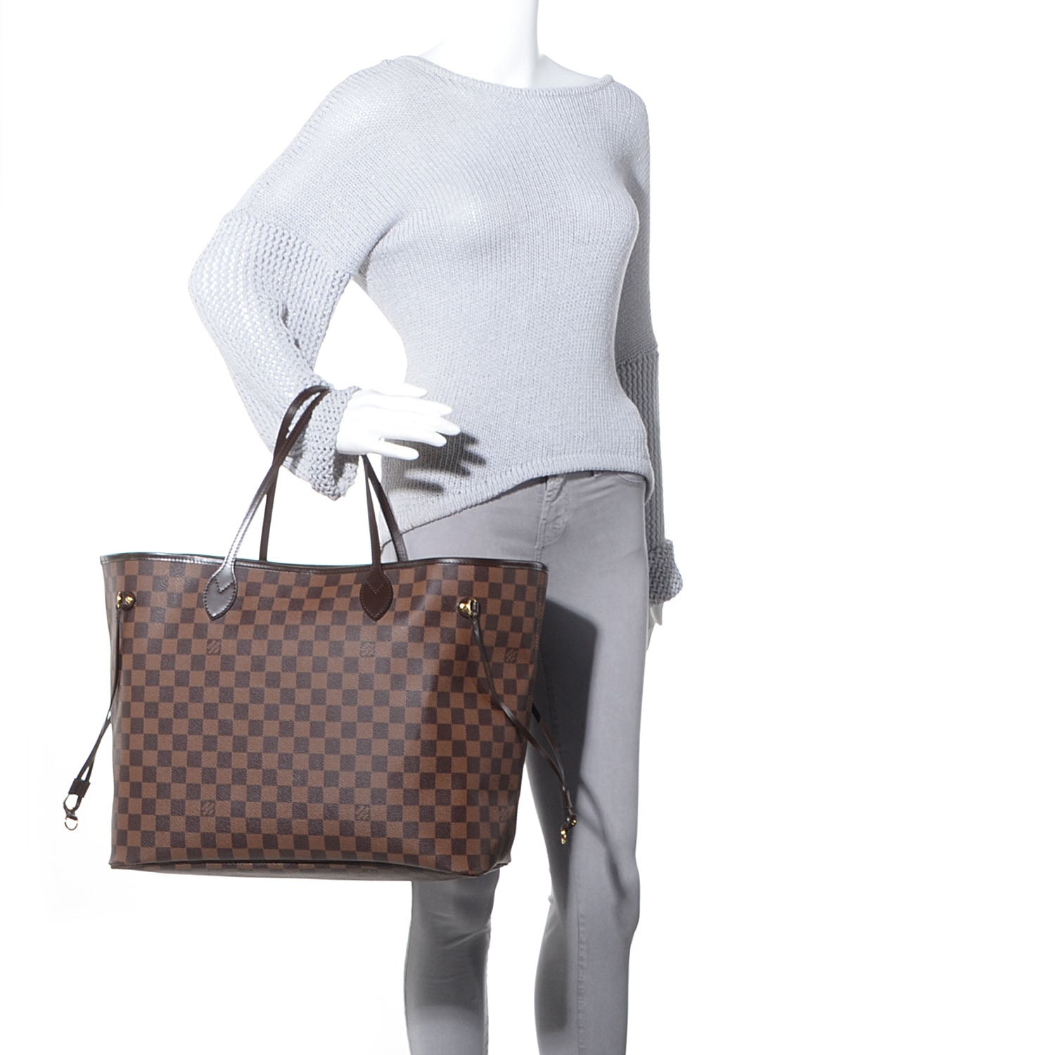 Louis Vuitton Damier Ebene Neverfull GM 2 of 26