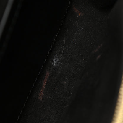 Louis Vuitton Calfskin Chain Louise MM Black 10 of 18